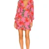 Castiel Mini Dress Pink Bouquet