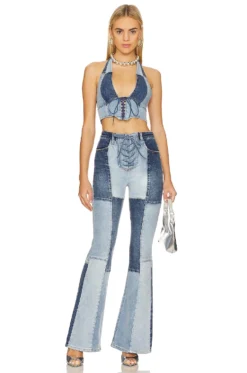 X REVOLVE Astrid Pant Vintage Blue Wash 7 X REVOLVE Astrid Pant Vintage Blue Wash -Nike Store AFFM WJ27 V4