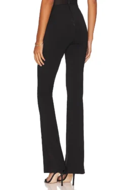 Alice + Olivia Emiko Super Skinny Slit High Waist Pant Black 6 Alice + Olivia Emiko Super Skinny Slit High Waist Pant Black -Nike Store ALI WP135 V3