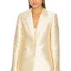 AllSaints London Shimmer Blazer Gold