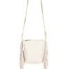 AllSaints Evaline Fringe Crossbody White