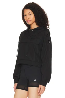 International Anorak Hoodie Black -Nike Store ALOR WK71 V4