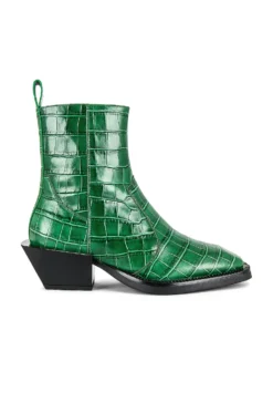 Petra Bootie Green Croc