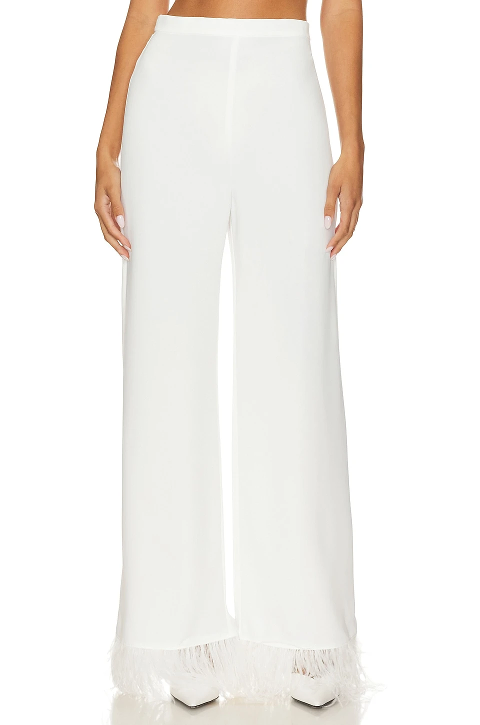 X Revolve Spenser Feather Pant Ivory 1 X Revolve Spenser Feather Pant Ivory