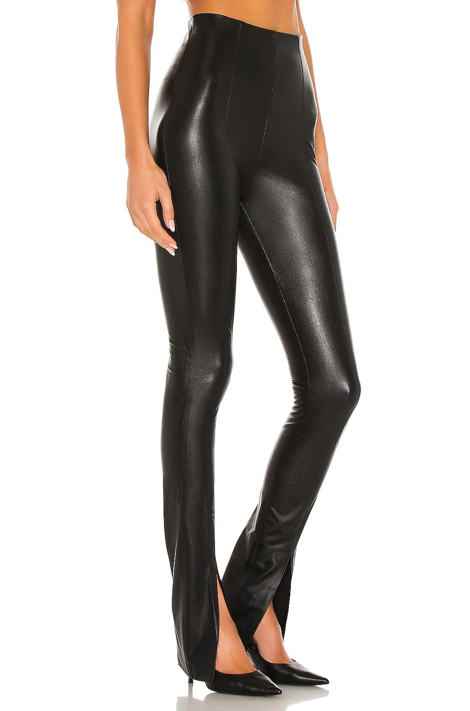 X REVOLVE Malta Faux Leather Pants Black 2 X REVOLVE Malta Faux Leather Pants Black - Image 2