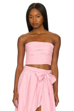 X REVOLVE Strapless Lana Top Blush
