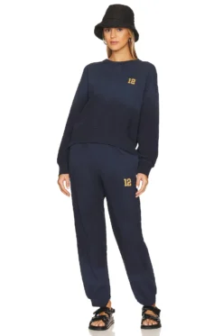 ANINE BING Rod League Sweatshirt Washed Navy -Nike Store ANIN WK124 V6