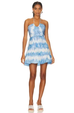 Naim Dress Azure Glaze