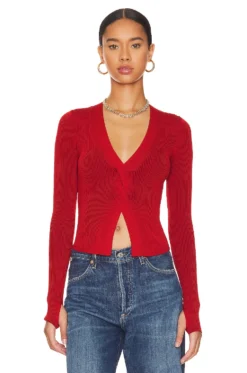 Inez Top Crimson
