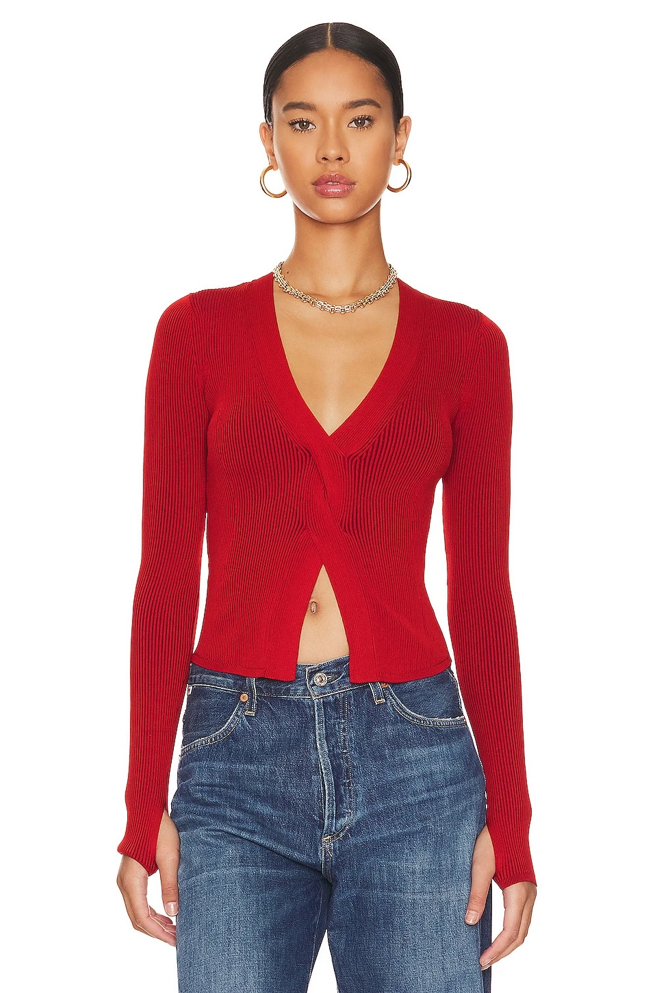 Inez Top Crimson 1 Inez Top Crimson