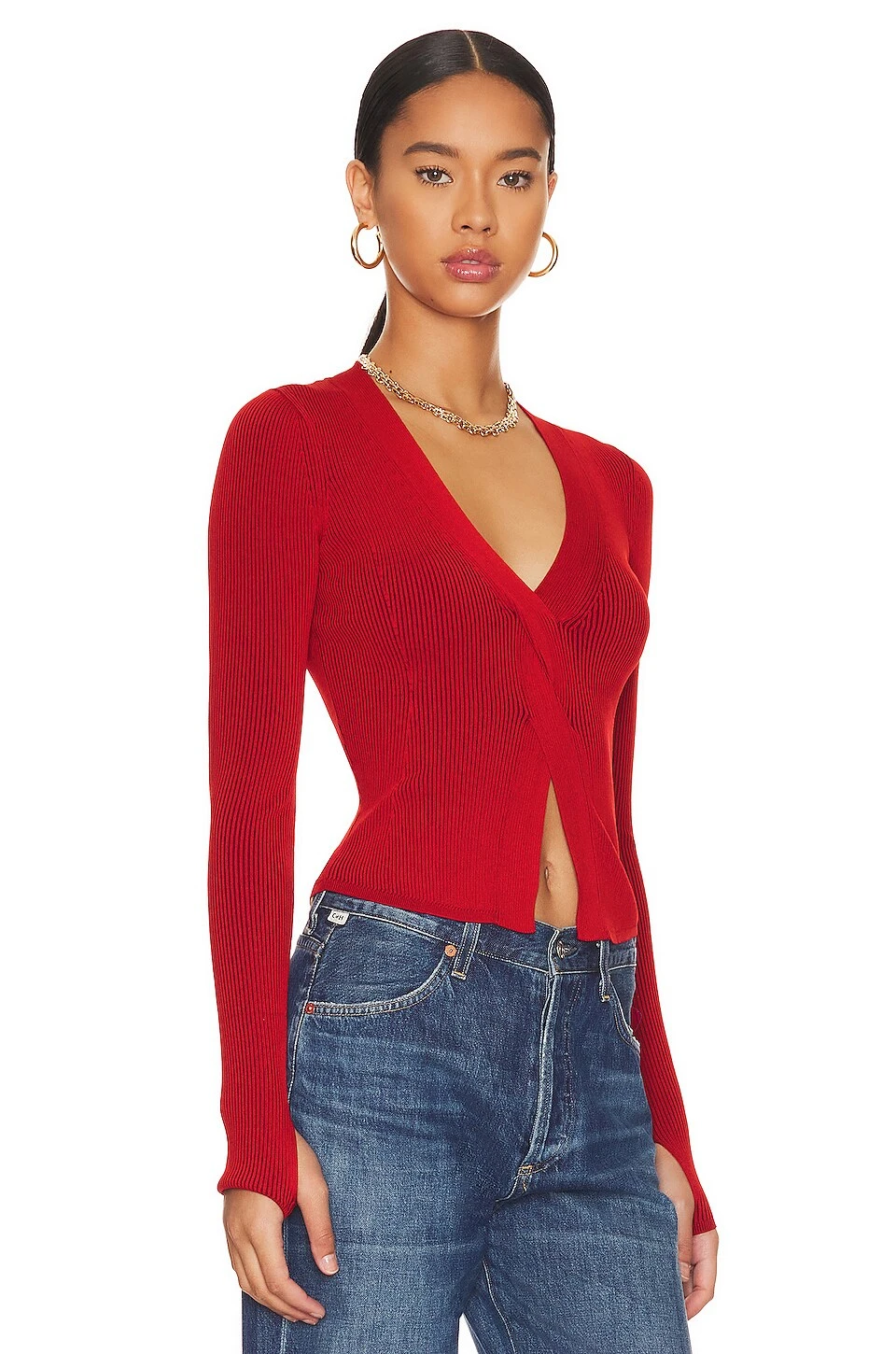 Inez Top Crimson 2 Inez Top Crimson - Image 2