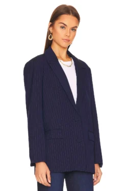 Bardot Pin Stripe Blazer Navy Stripe -Nike Store BARD WO94 V3
