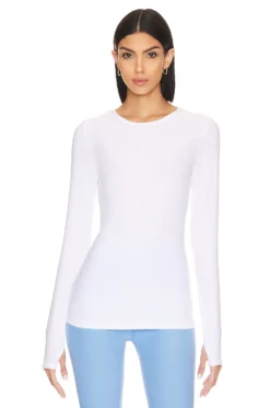 Beyond Yoga Classic Crew Pullover Cloud White