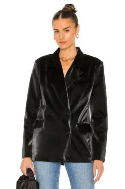 Vegan Leather Blazer Fighting Words