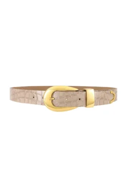 CEINTURE VICTORIA Light Taupe & Gold