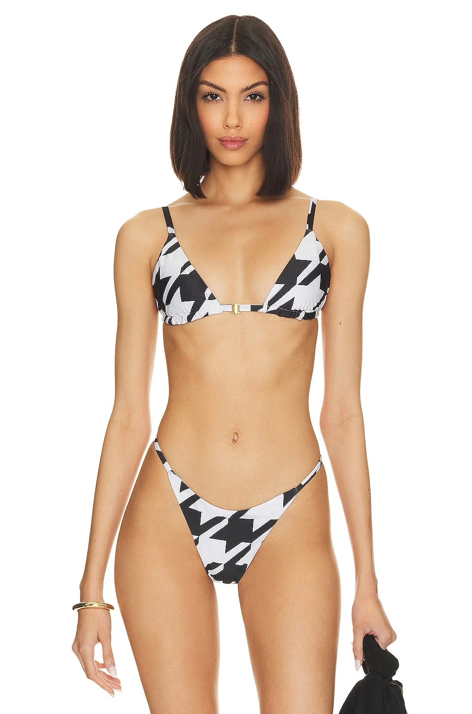 Zakki Top Eco Houndstooth Black 1 Zakki Top Eco Houndstooth Black