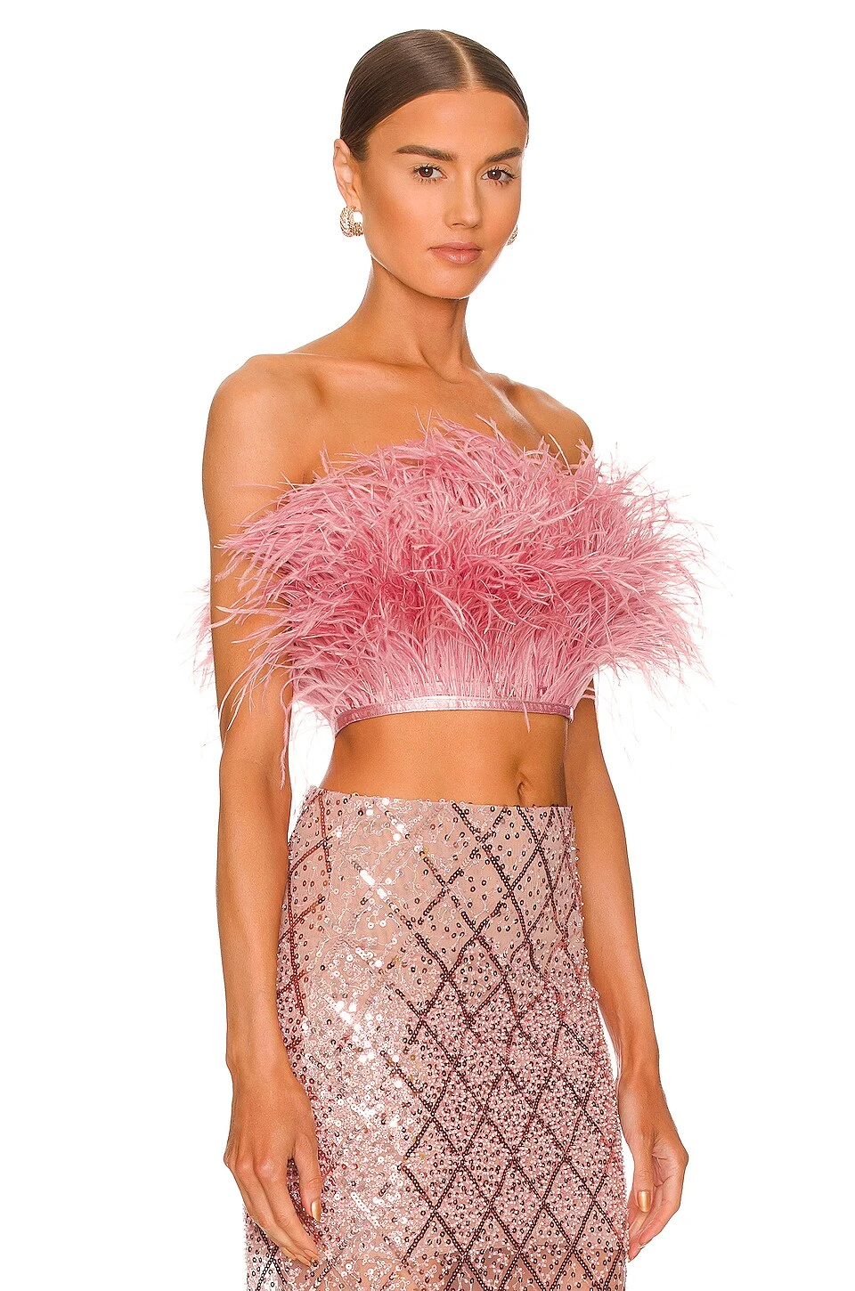 Afiya Feather Top Rose 2 Afiya Feather Top Rose - Image 2