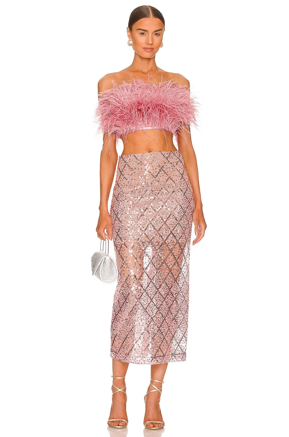 Afiya Feather Top Rose 4 Afiya Feather Top Rose - Image 4