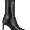 Thelma Sock Bootie Black Stretch Nappa