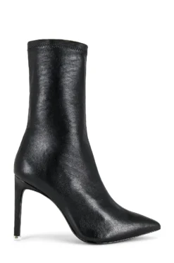 Thelma Sock Bootie Black Stretch Nappa