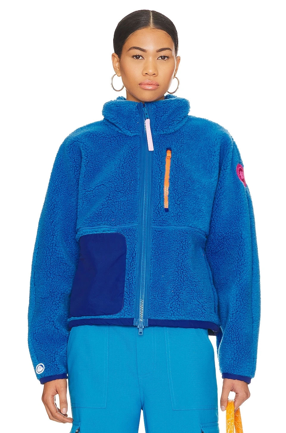 Canada Goose Paola Pivi Fleece Jacket Atlantic Blue 2 Canada Goose Paola Pivi Fleece Jacket Atlantic Blue - Image 2