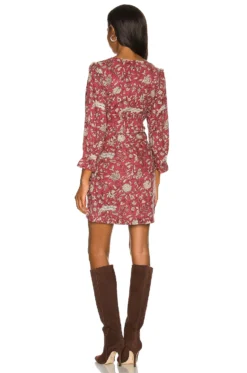 X REVOLVE Victoria Mini Dress Autumn Burgundy -Nike Store CLEO WD347 V3