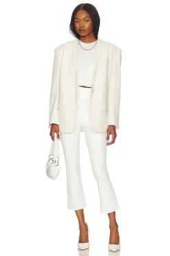 Commando Faux Leather Cropped Flare White -Nike Store CMAN WP101 V4