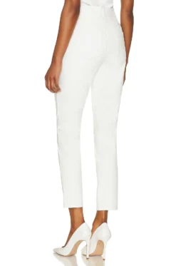 Commando Faux Leather Five Pocket Pant White -Nike Store CMAN WP103 V3