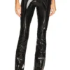 Commando Faux Patent Leather Flare Legging Black