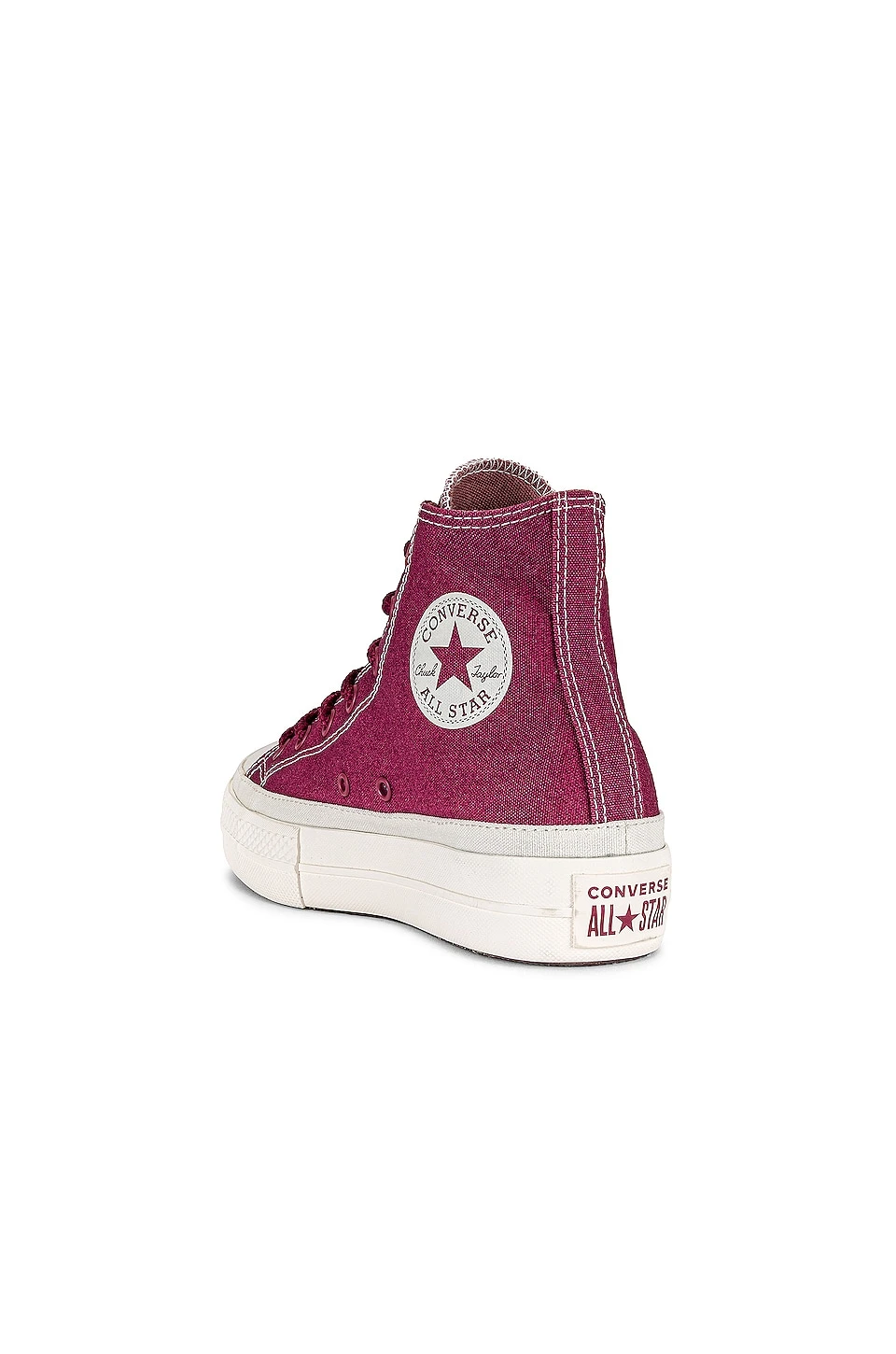 Converse Chuck Taylor All Star Lift Workwear Textiles Sneaker Cherry Vision, Saddle, & Egret 3 Converse Chuck Taylor All Star Lift Workwear Textiles Sneaker Cherry Vision, Saddle, & Egret - Image 3