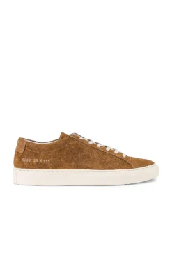Common Projects Achilles Low Suede Sneaker Tobacco