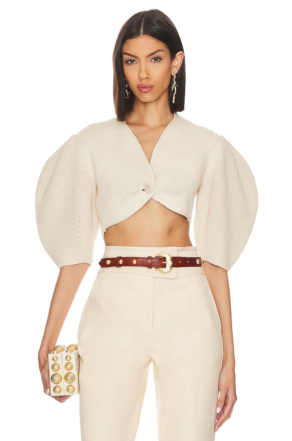 Cult Gaia Wilma Cardigan Gardenia 1 Cult Gaia Wilma Cardigan Gardenia