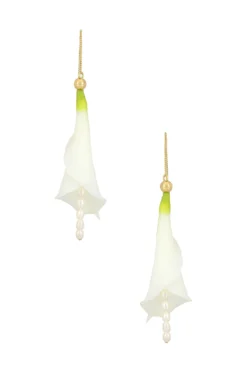 Cult Gaia Calla Earring White