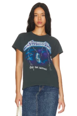 Metallica Ride The Lightning Tour Te Vintage Black