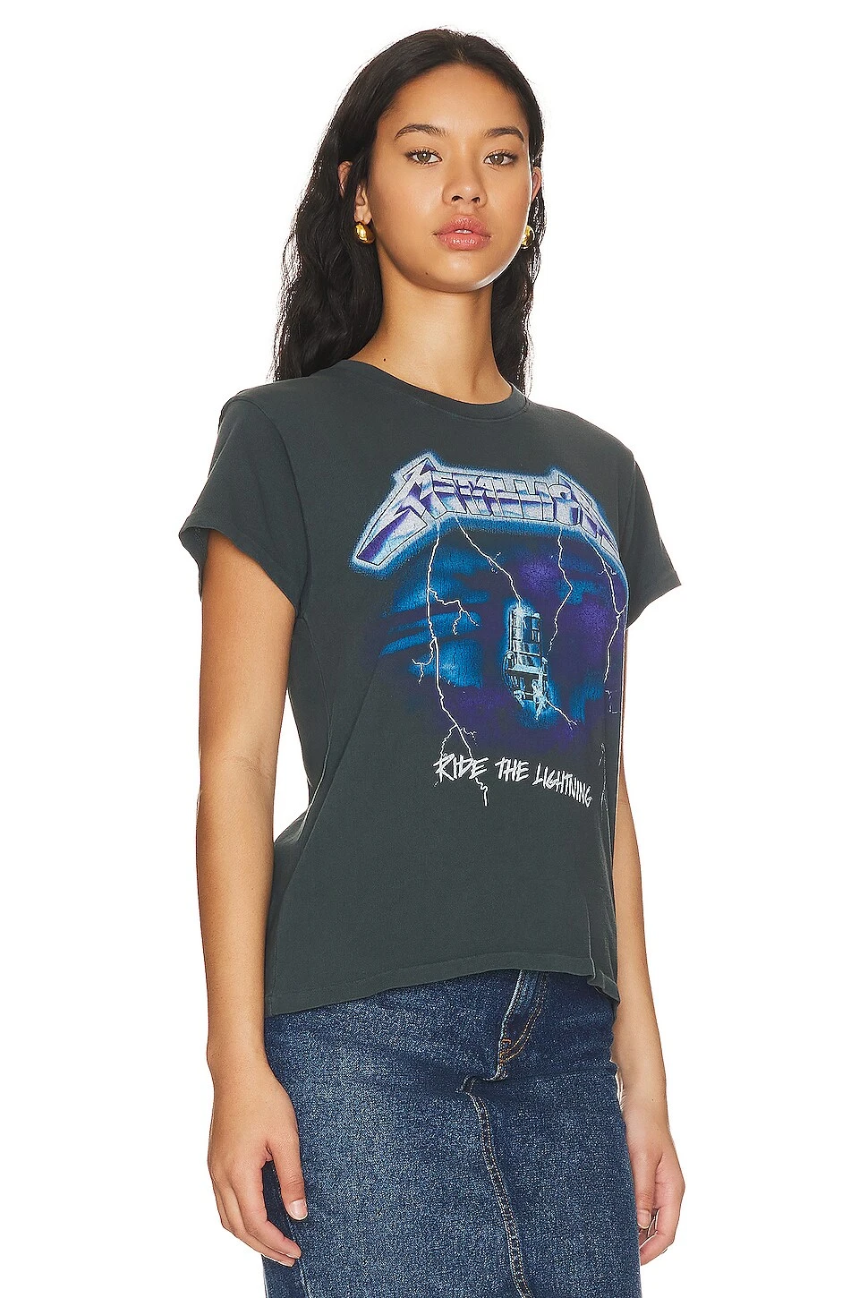 Metallica Ride The Lightning Tour Te Vintage Black 2 Metallica Ride The Lightning Tour Te Vintage Black - Image 2