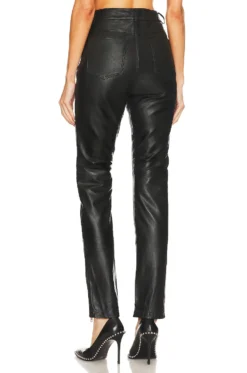 Phoenix Zip Leather Pant Black -Nike Store DDWO WP3 V3