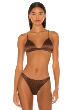 Fleur Du Mal Luxe Triangle Bra Periwinkle -Nike Store FLER WI307 V1