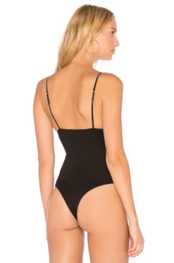 Fleur Du Mal Lily Lace V Neck Bodysuit Black -Nike Store FLER WI96 V4