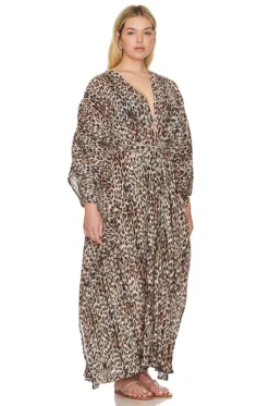 GOOD AMERICAN Always Fits Plisse Goddess Robe Good Leopard 13 GOOD AMERICAN Always Fits Plisse Goddess Robe Good Leopard -Nike Store GAME WD15 V6