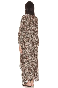 GOOD AMERICAN Always Fits Plisse Goddess Robe Good Leopard 14 GOOD AMERICAN Always Fits Plisse Goddess Robe Good Leopard -Nike Store GAME WD15 V7