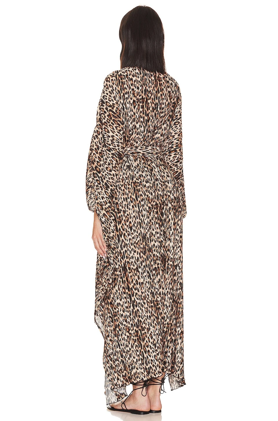 GOOD AMERICAN Always Fits Plisse Goddess Robe Good Leopard 7 GOOD AMERICAN Always Fits Plisse Goddess Robe Good Leopard - Image 7