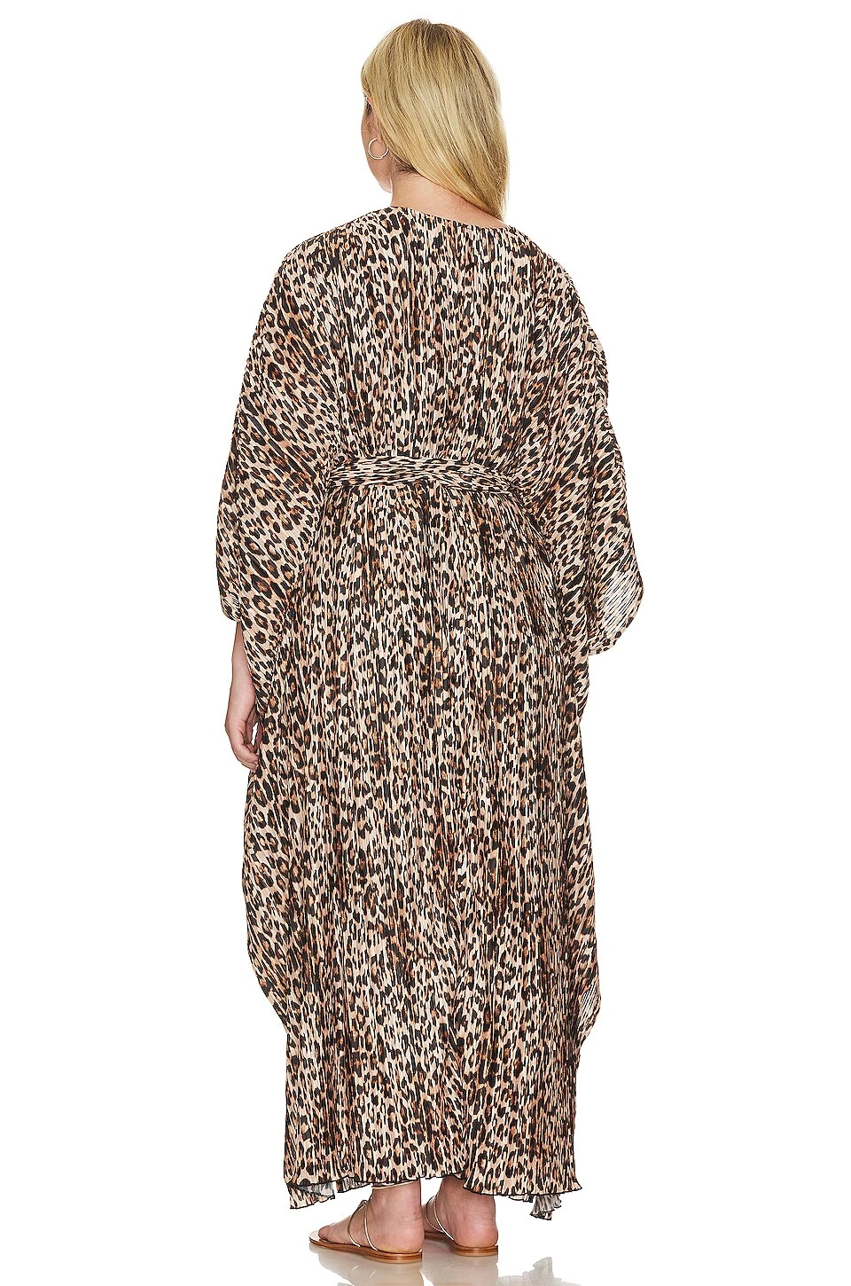 GOOD AMERICAN Always Fits Plisse Goddess Robe Good Leopard 8 GOOD AMERICAN Always Fits Plisse Goddess Robe Good Leopard - Image 8