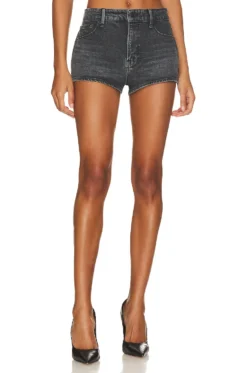 GOOD AMERICAN Micro Mini Short Black250