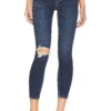 GOOD AMERICAN Good Waist Crop Straight Indigo379