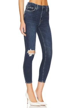 GOOD AMERICAN Good Waist Crop Straight Indigo379 -Nike Store GAME WJ90 V3