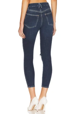 GOOD AMERICAN Good Waist Crop Straight Indigo379 -Nike Store GAME WJ90 V5