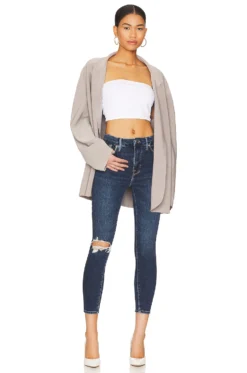 GOOD AMERICAN Good Waist Crop Straight Indigo379 -Nike Store GAME WJ90 V7