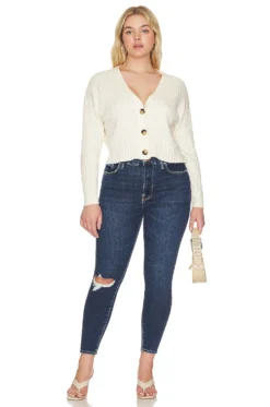 GOOD AMERICAN Good Waist Crop Straight Indigo379 -Nike Store GAME WJ90 V8