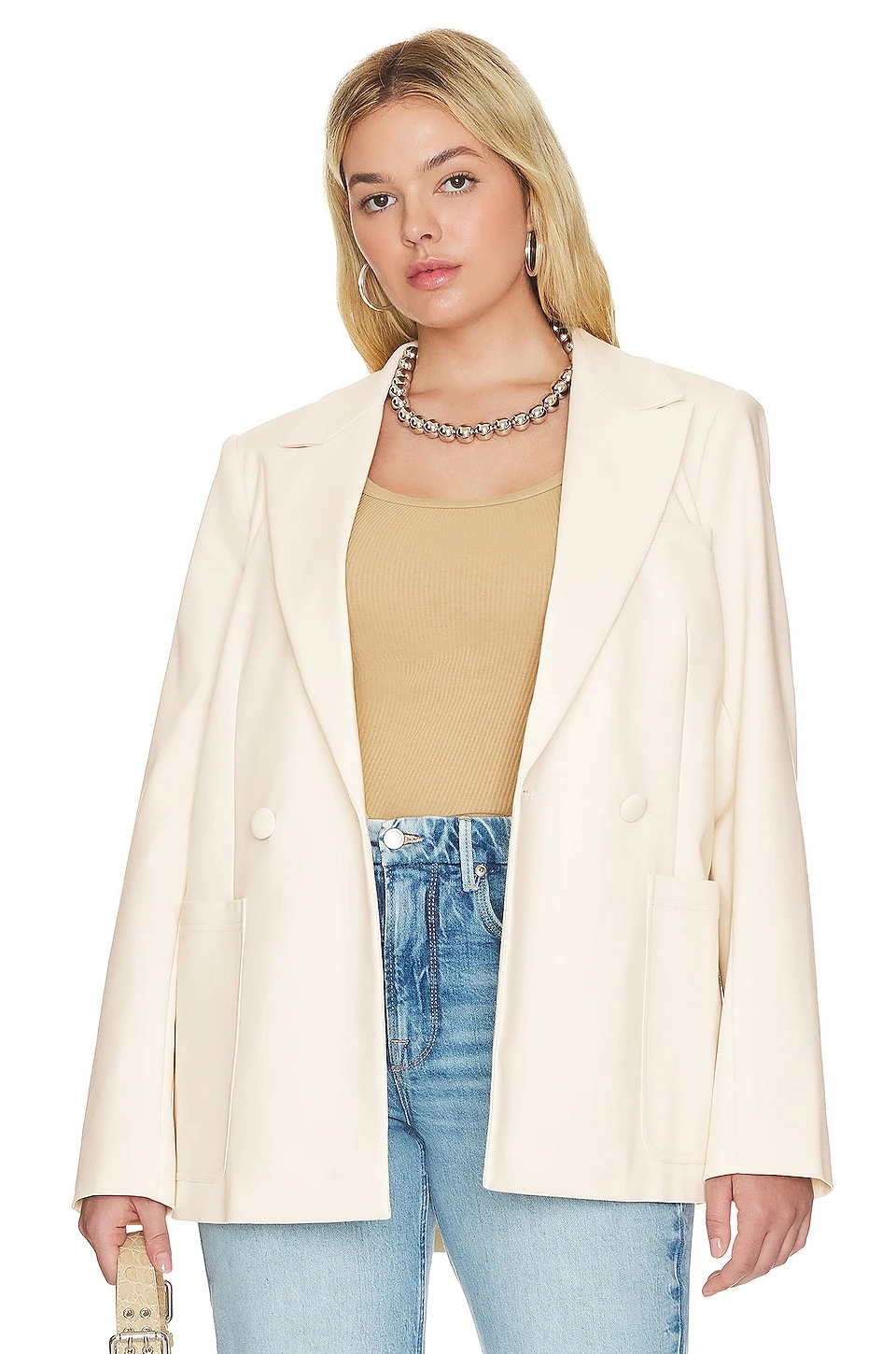 GOOD AMERICAN The Boss Blazer 2.0 Bone001 2 GOOD AMERICAN The Boss Blazer 2.0 Bone001 - Image 2