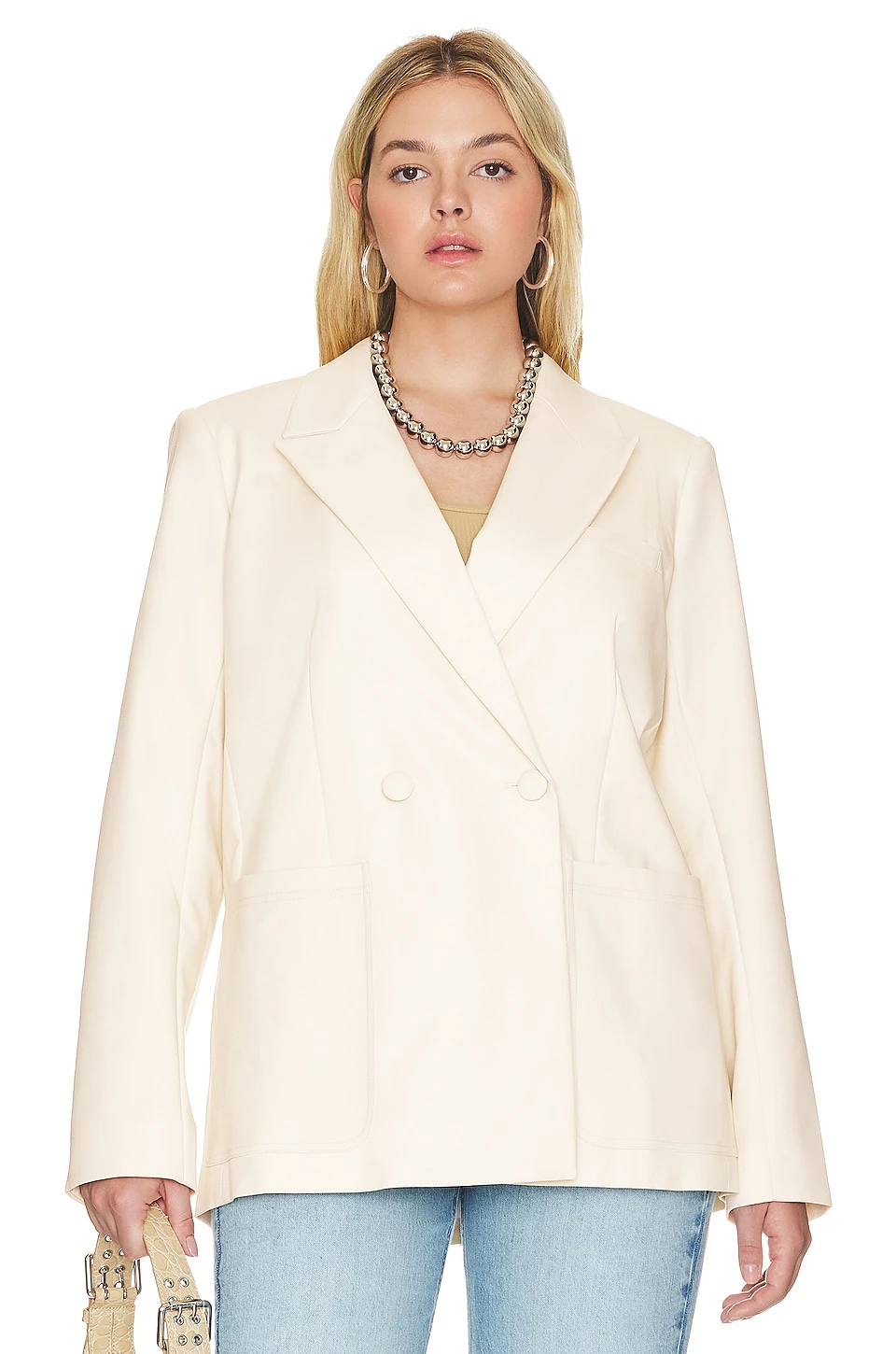 GOOD AMERICAN The Boss Blazer 2.0 Bone001 4 GOOD AMERICAN The Boss Blazer 2.0 Bone001 - Image 4